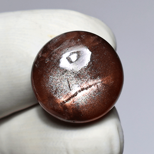 Galaxy Glitter ~ Lote de 4 piedras preciosas cabujón de 15-21 mm piedra solar púrpura natural neblina - Imagen 6 de 13