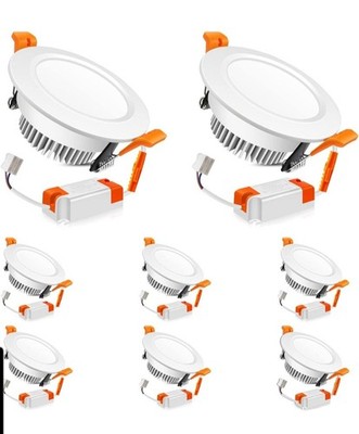 LEDLightsWorld 3 Inch LED Recessed Lighting Dimmable Downlight, 5W (40W Halog...