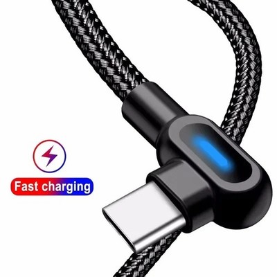 90 Degree USB Type C Cable Fast Charging USB A To Micro Cable For Samsung Xiaomi