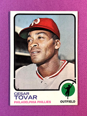 1973 Topps - Cesar Tovar #405- 2 Border Gap RARE Variation NRMT