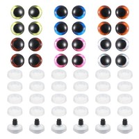 20Mm Sicherheitsaugen In Mondform 48Stk Bunte Sicherheitsaugen HäKeln 6 Farben