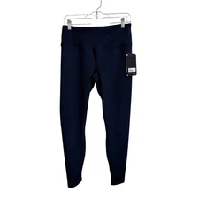 90 Degree by Reflex Womens Leggings Dark Navy Polar Flex Fleece L New