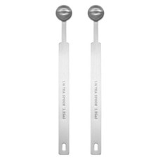 2pcs Single Measuring Spoon 1/4tsp (1.25ml) Stainless Steel Spoon
