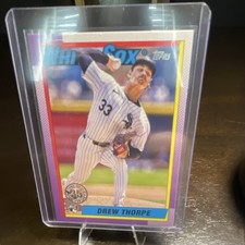 Topps 2025 Series 1 1990 Insert Drew Thorpe Rookie #T90-8 White Sox