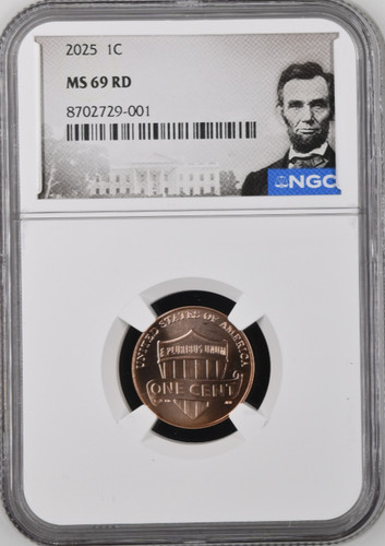 2025 P Lincoln Shield Cent 1C NGC MS69 RD Lincoln Label THE LAST REAL PENNY!