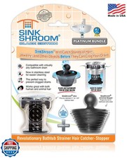 SinkShroom Combo Edition Revolutionary Bathroom Sink Drain Protector Hair Catche
