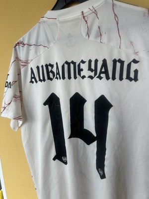 ARSENAL ADIDAS 2020/2021 FOOTBALL AWAY JERSEY #14 AUBAMEYANG SIZE