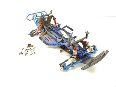 *UPGRADED* Traxxas Slash 2wd LCG 1/10 Short Course Truck Roller Slider Chassis R