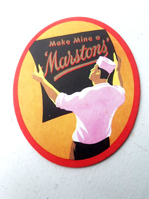 Vintage MARSTON'S - Make Mine a... Cat No'381 Bierdeckel / Untersetzer