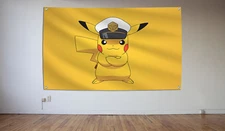 Pokemon Flag Banner 3X5 Ft Collection Room Decoration Gamer Pokemon Pikachu