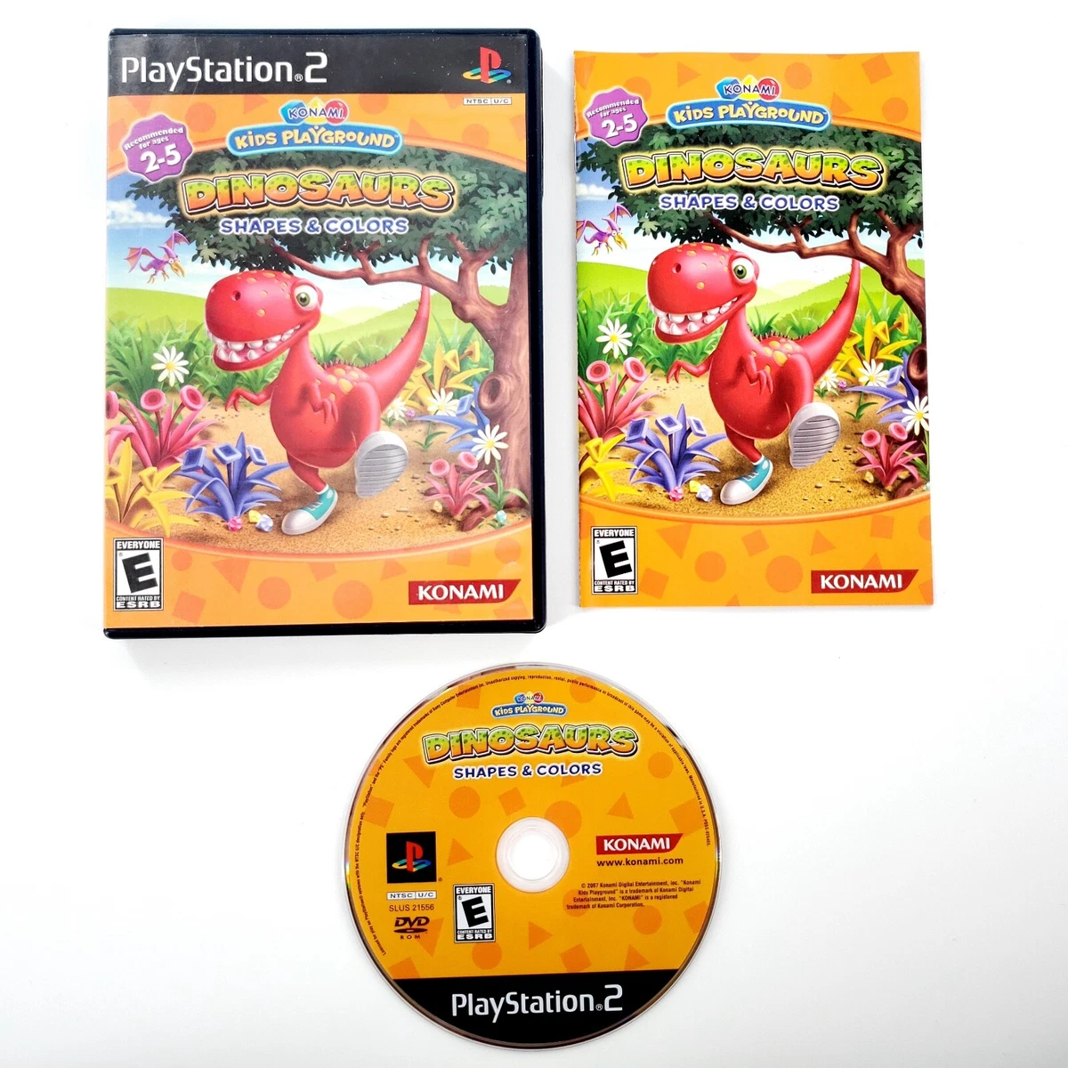 Konami Kids Playground: Dinosaur Shapes and Colors for Playstation