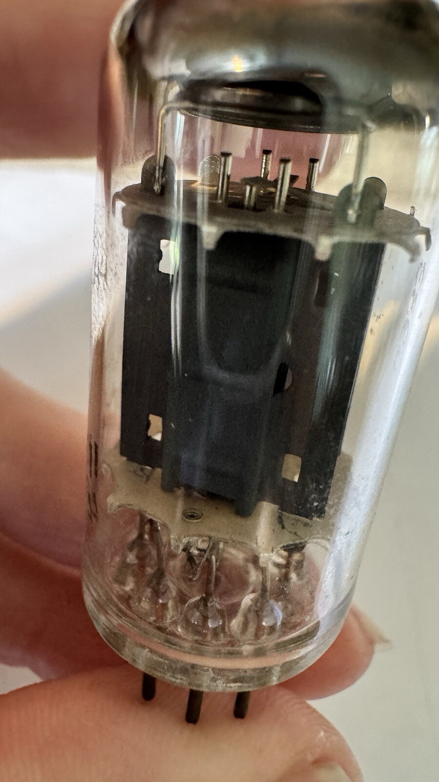 RARE NOS MITCHAM Mullard ECC82 12AU7 holy grail LONG Plates K61 dual Post Getter