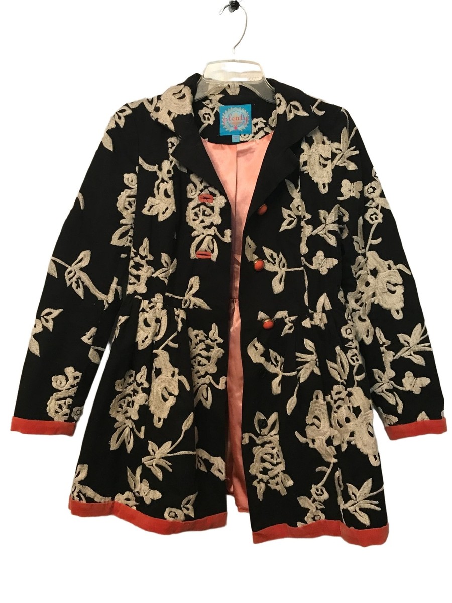 Plenty by Tracy Reese jacket coat, black white and pink Plenty by Tracy Reese jacket coat, black white and pink