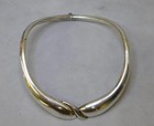 Vintage Bayanihan Sterling Silver Designer Hinge Necklace 90 grams