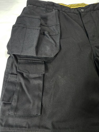 Caterpillar CAT Trademark Hose Pants Herren 42×30 Schwarz Utility Work Neu mit Etikett - Bild 11 von 14