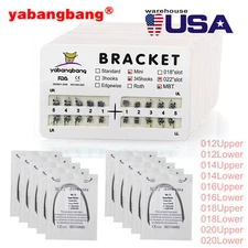 10Packs Orthodontic Dental Arch Wire Niti Round / Brackets Braces MBT/Roth