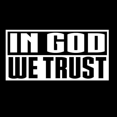 IN GOD WE TRUST Religious Decal Scripture Christian Truck Jeep Camper Wall Art - Picture 7 of 7