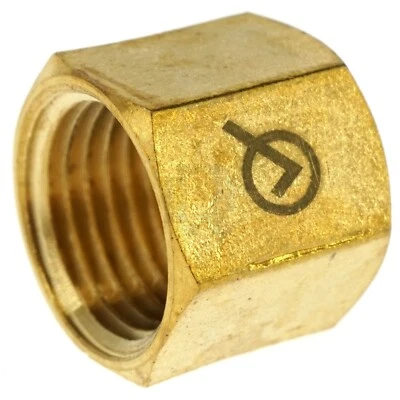 Anderson Metals 730081-04 Brass Compression Tube Cap, 1/4"