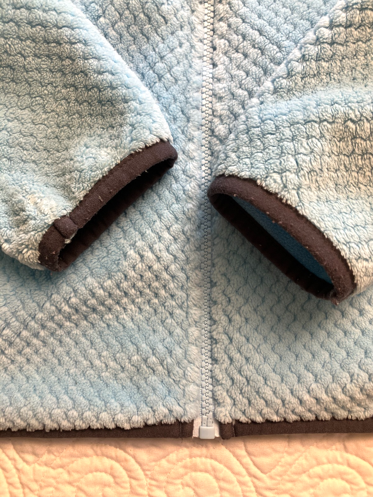 FILA Sport tg XS giacca pile donna full zip blu colorblock peluche Denali