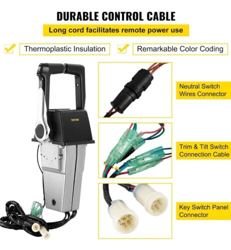VEVOR Manetta Doppia Comando dell'Acceleratore per Barca YAMAHA 704-48207-13 - Bild 6 von 6