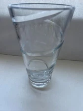 Vera Wang Clear Large Incised Spiral Swirl V Cut Elegant FTD Floral Flower Vase