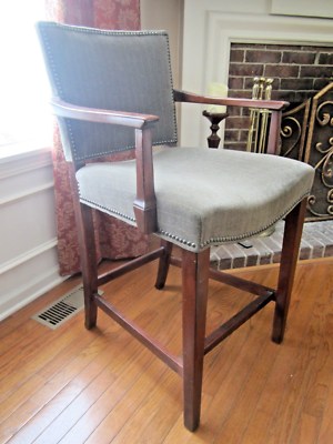 HICKORY CHAIR COUNTER STOOL OXFORD FINISH MADE IN USA HIGH END