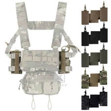 KRYDEX 2pcs Tactical Radio Pouch Side Expander Wings for Armor Carrier Chest Rig