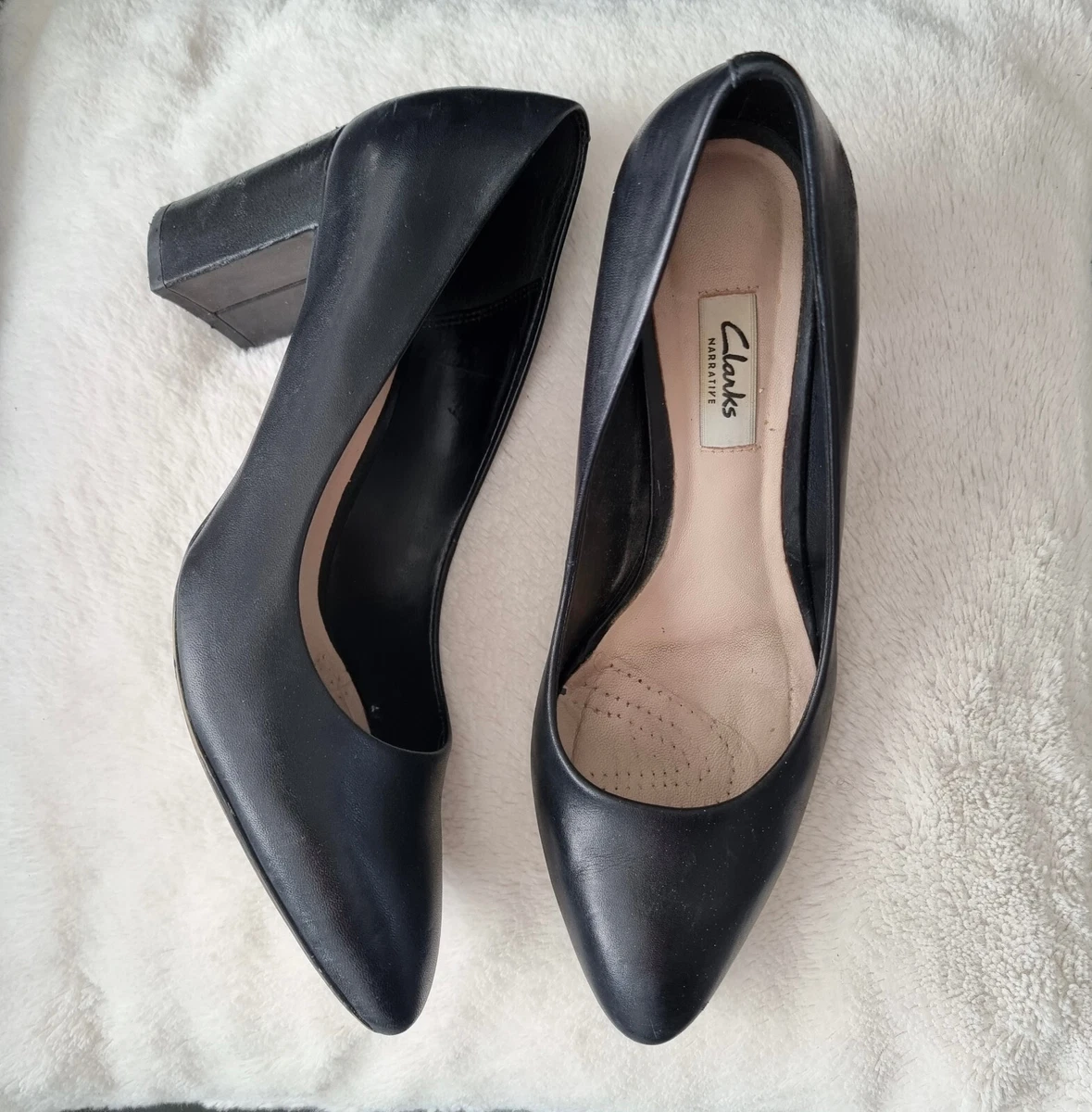 Clarks | Shoes | Clarks Womens Heels Black | Poshmark