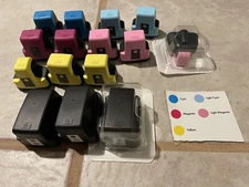 15 New HP Ink Cartridge C8719W - Black Magenta Yellow Cyan