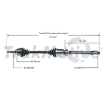 SurTrack TO-8053 CV Axle Shaft