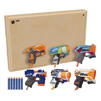Nerf MicroShots Bundle mit 6 Blastern   6 Mini Nerf Elite Blaster und 12 Nerf El