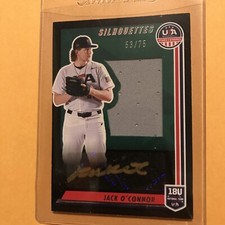 2022 USA stars & stripes silhouettes jack o’ connor gold auto! game used 53/75! 