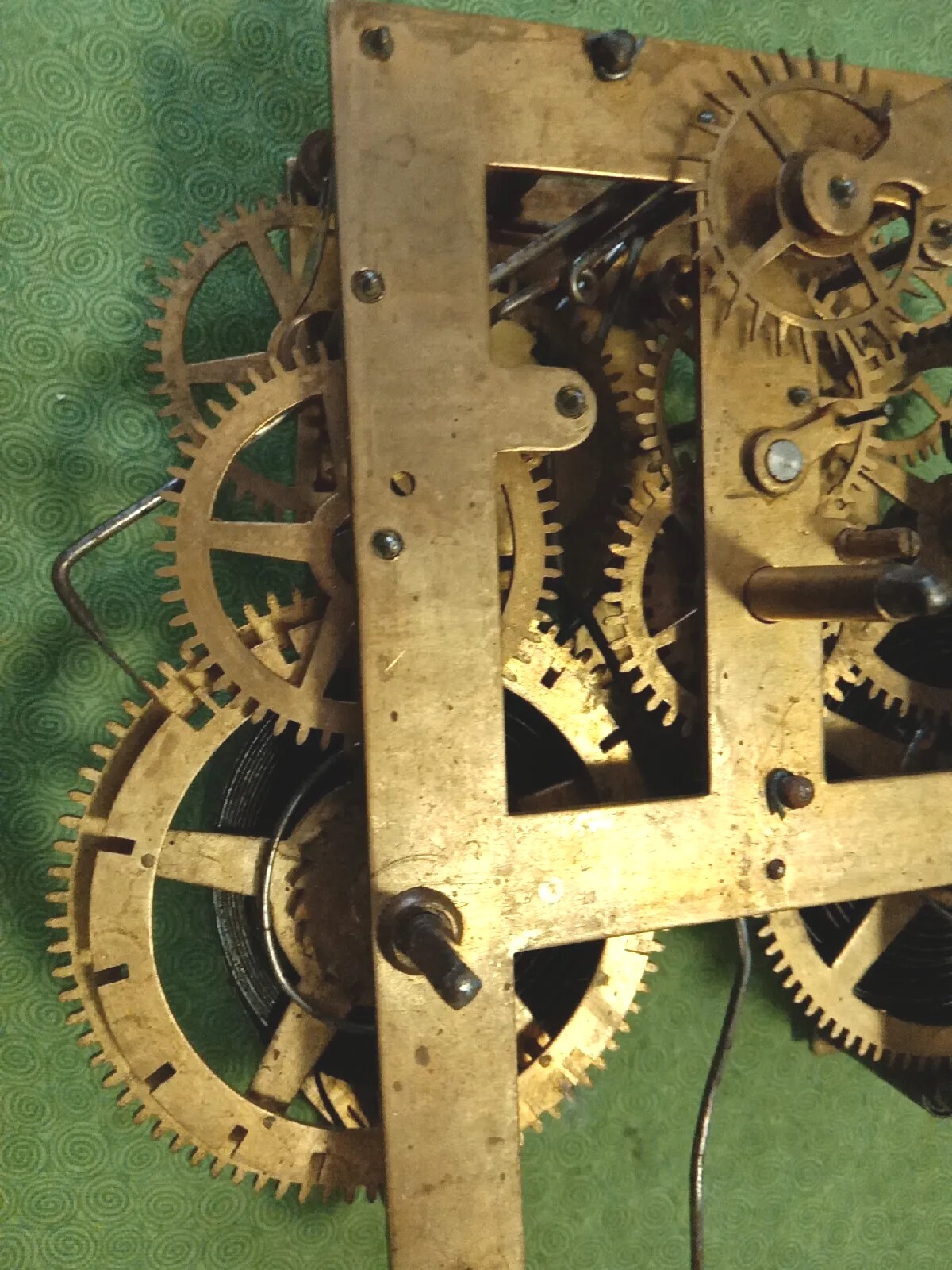 Vintage Mantle Clock Movement Parts eBay