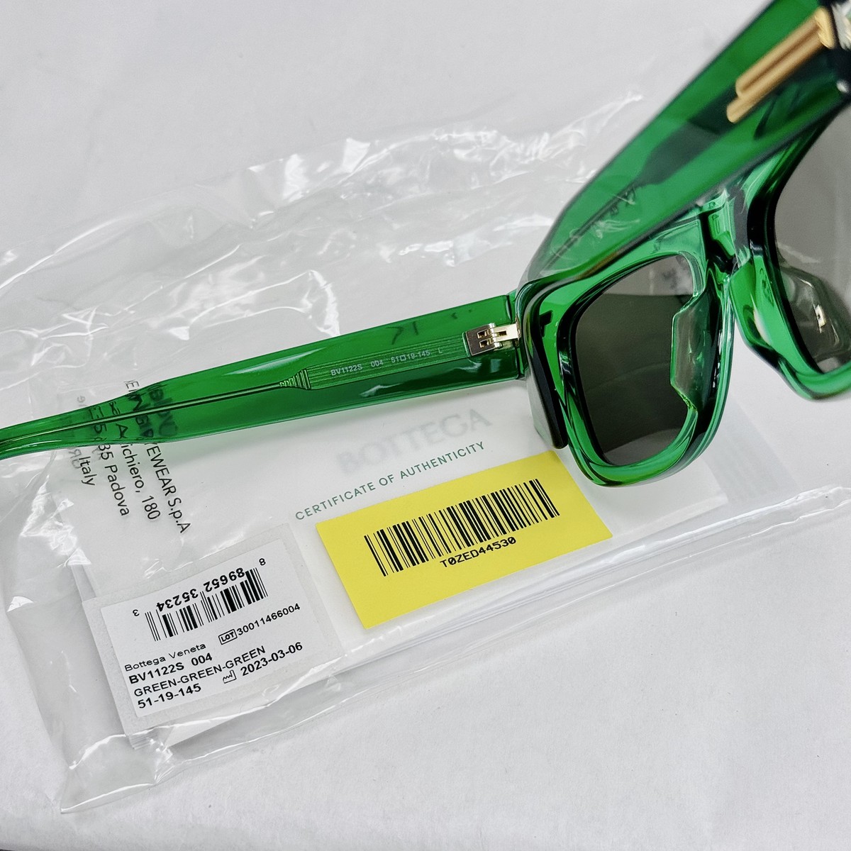 BOTTEGA VENETA MITRE BV1122S Transparent Green Bold