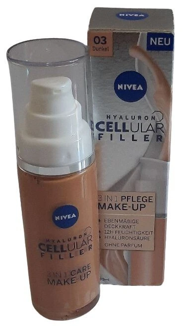 NIVEA Hyaluron CELLULAR Filler 3in1 Pflege Make-up 03 dunkel 30 ml