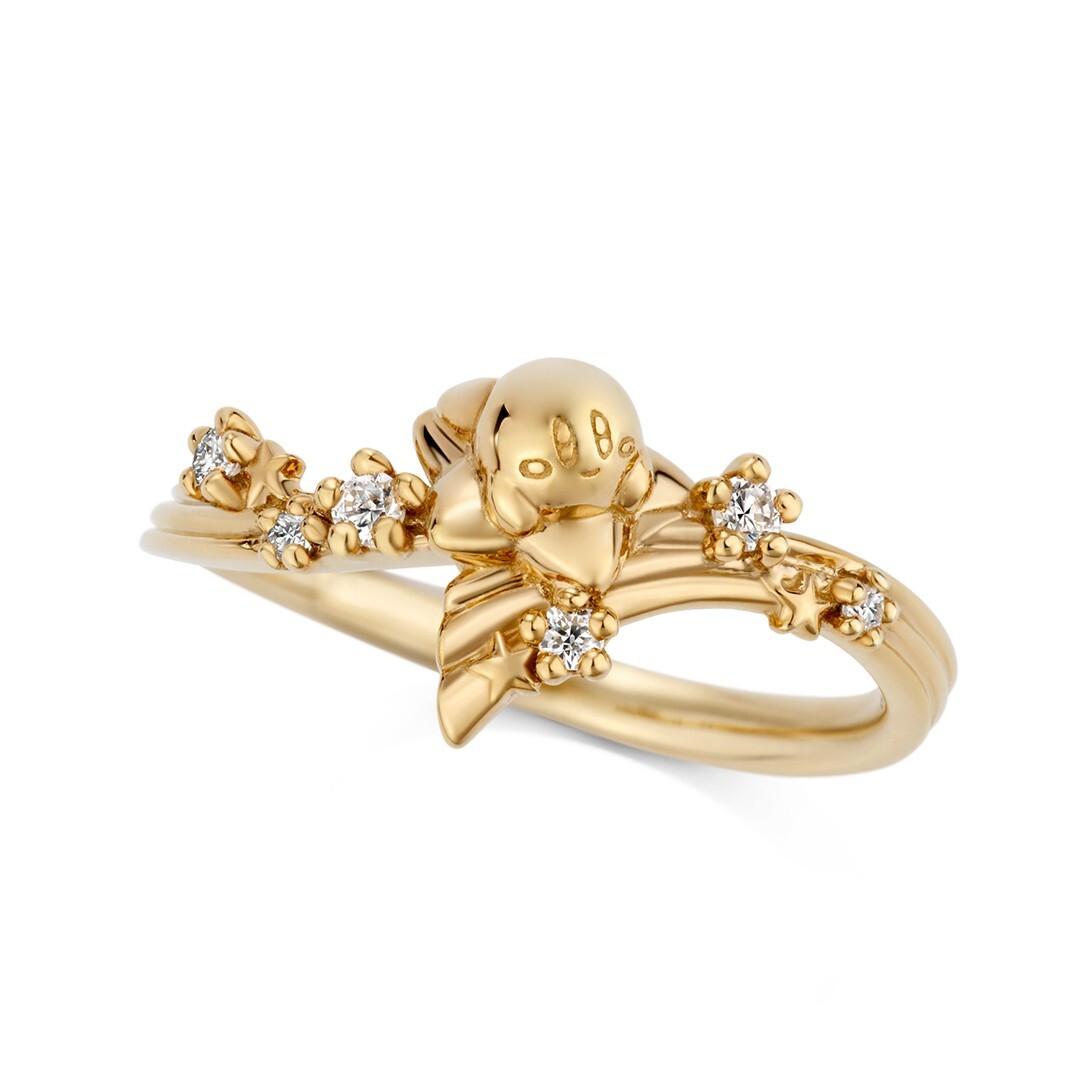 U-TREASURE スター・ウォーズリング Kirby of the Stars Twinkle Star Ring Silver Yellow Gold U