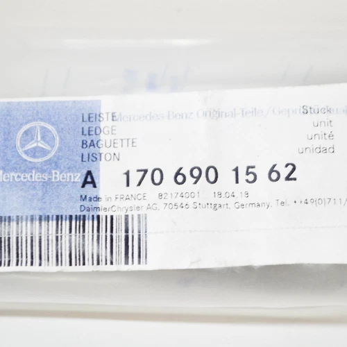 NEU MERCEDES-BENZ SLK R170 KOTFLÜGELLEISTE HINTEN LINKS A1706901562 ORIGINAL - Bild 2 von 8