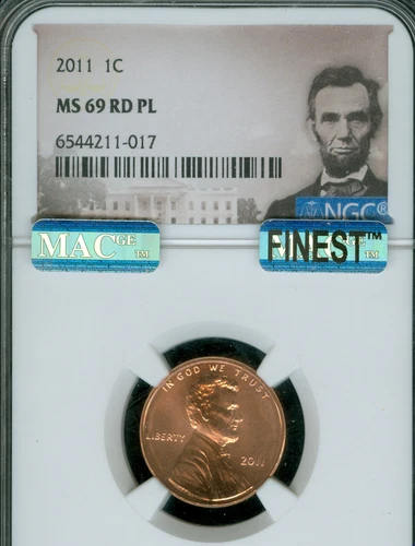 2011 LINCOLN CENT NGC MS69 RD PL MAC FINEST MAC SPOTLESS VERY RARE *