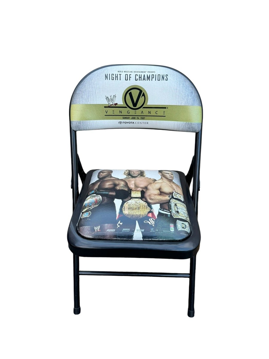 【激レア】WWE Backlash 2007 PPV リングサイドイベントチェア WWE Vengeance 2007 Night of Champions Ringside Event Chair Edge