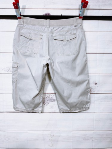 Lee Easy Fit Womens Capri Pants Size 16M Beige High Rise Pockets - 第 4/7 張圖片