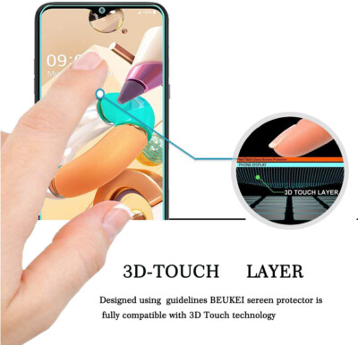 3 Pz Full Glue HD 2.5D Vetro Temperato Per LG K22 K40S - Foto 5