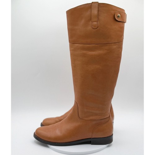 Ralph Lauren Riding Boots Size 8B Camel Leather Knee High Brown Boots