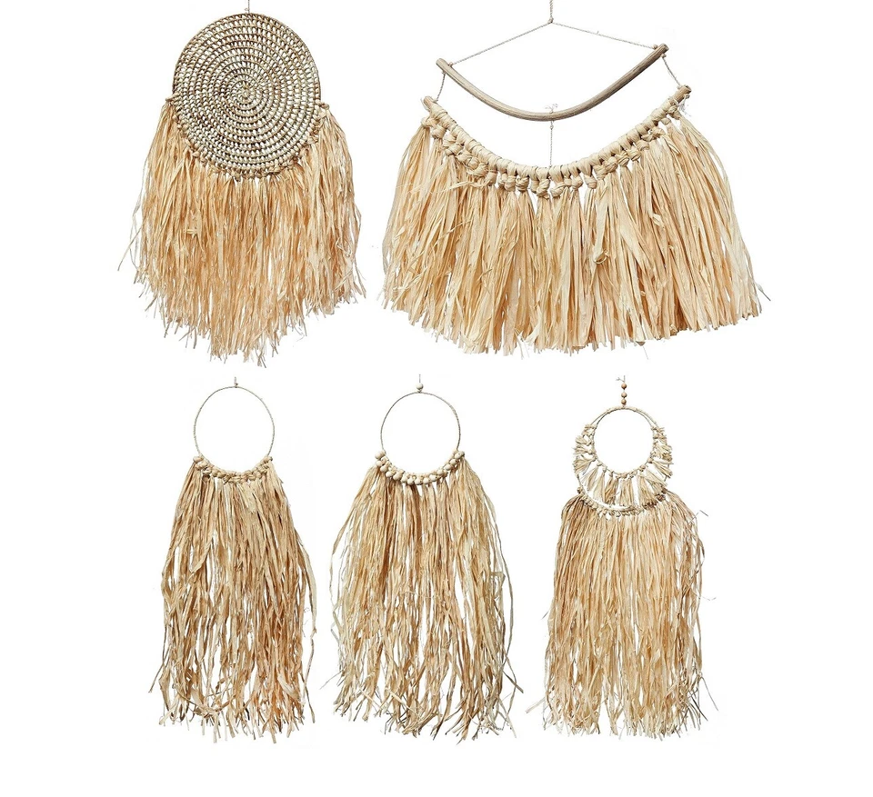 NaDeco Boho-Wanddeko aus Raffia, versch. Größen & Ausführungen erhältlich Boho - Bild 1 von 1
