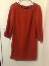 VINCE CAMUTO  Red 3/4 Sleeve Zipper Back Dress, Size 4