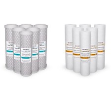 12 Pack Reverse Osmosis Replacement Filters 2.5"x10" Sediment CTO Carbon Block