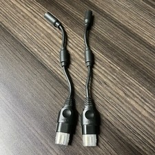 Lot of 2 OEM Official Original Microsoft XBOX Black Controller Break Away Cables