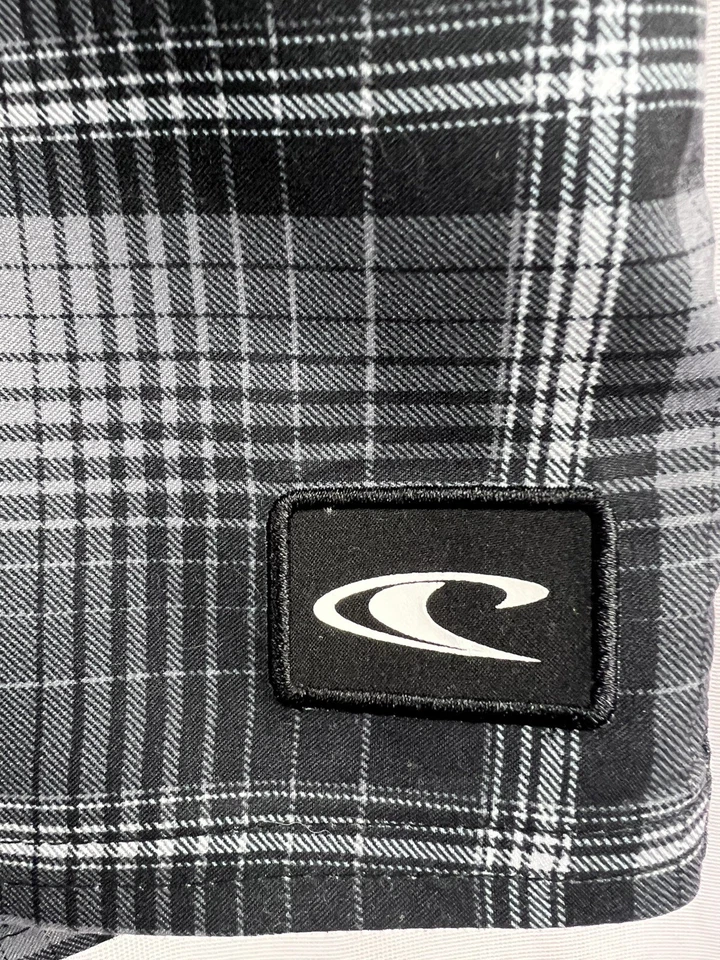 Шорты мужские Oneill Board 40 черные серые клетчатые повседневные пляжный серфинг плавательный сундук - Изображение 2 из 4