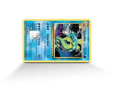 Gyarados Pokemon Karte Skin Meme Kredit Aufkleber Debit Cover Hülle Wasserdicht Vinyl