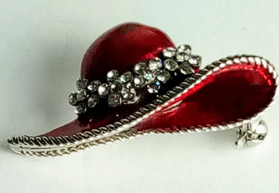 Broche/Pin Western Red Hat Society and a Purple Hat marcado OTC Foto 4 de 4