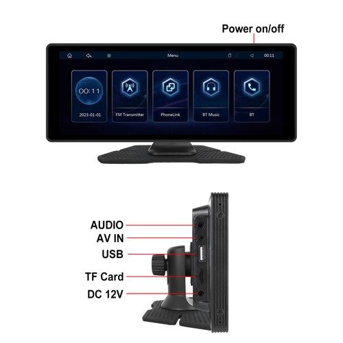 Wireless 10.26" Touch Screen for Apple Carplay Portable Car Stereo Android Auto - Picture 17 of 23